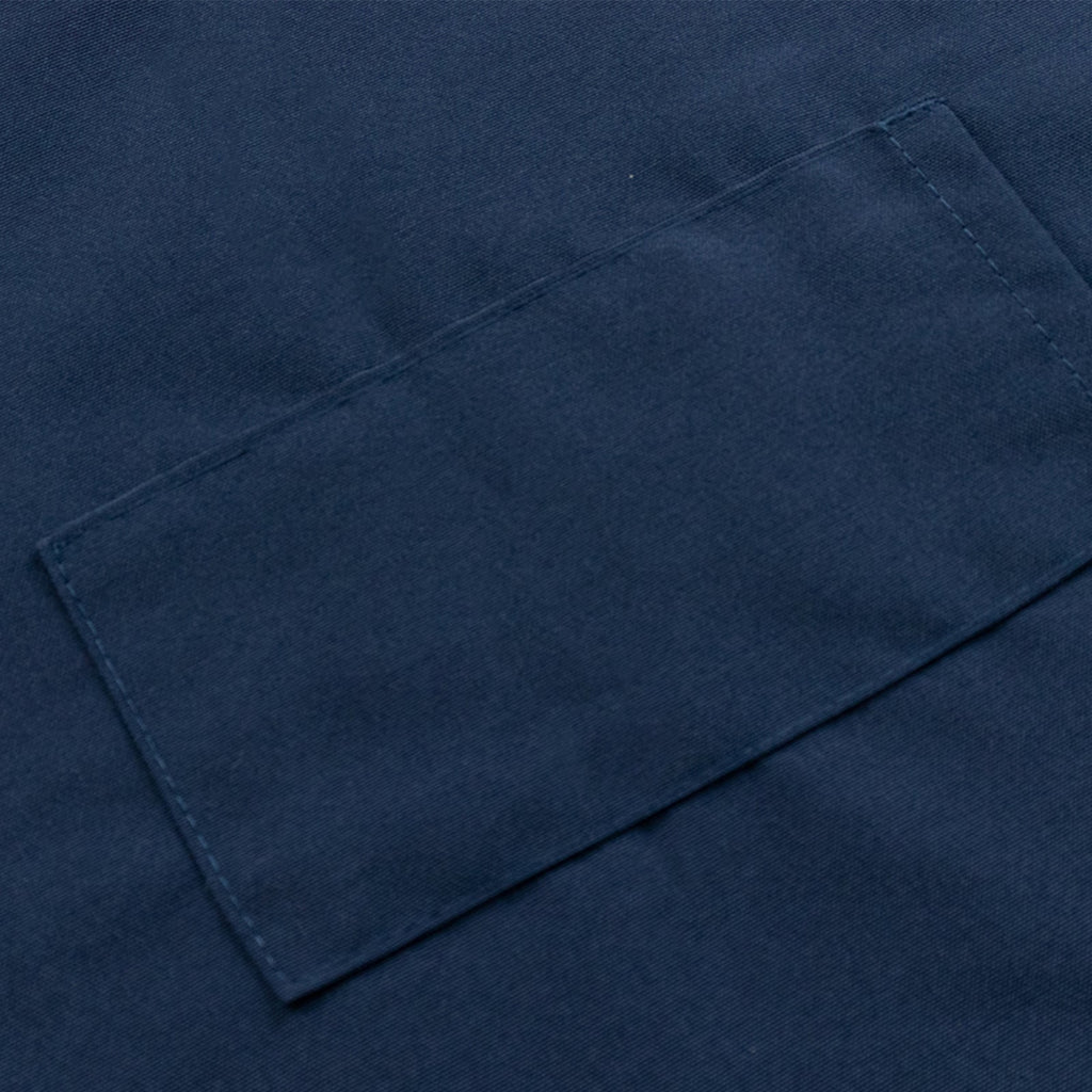 Navy Blue Premium Polyester Cooking Chef Apron with Adjustable Neck and Long Ties, Waterdrop Resistant 2 Pockets Unisex Kitchen Bib Apron - Bell Racket Store