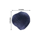 500-Pack Rose Petals Round Design Navy Blue Silk Confetti - Decorative Scatters for Tables and Floors
