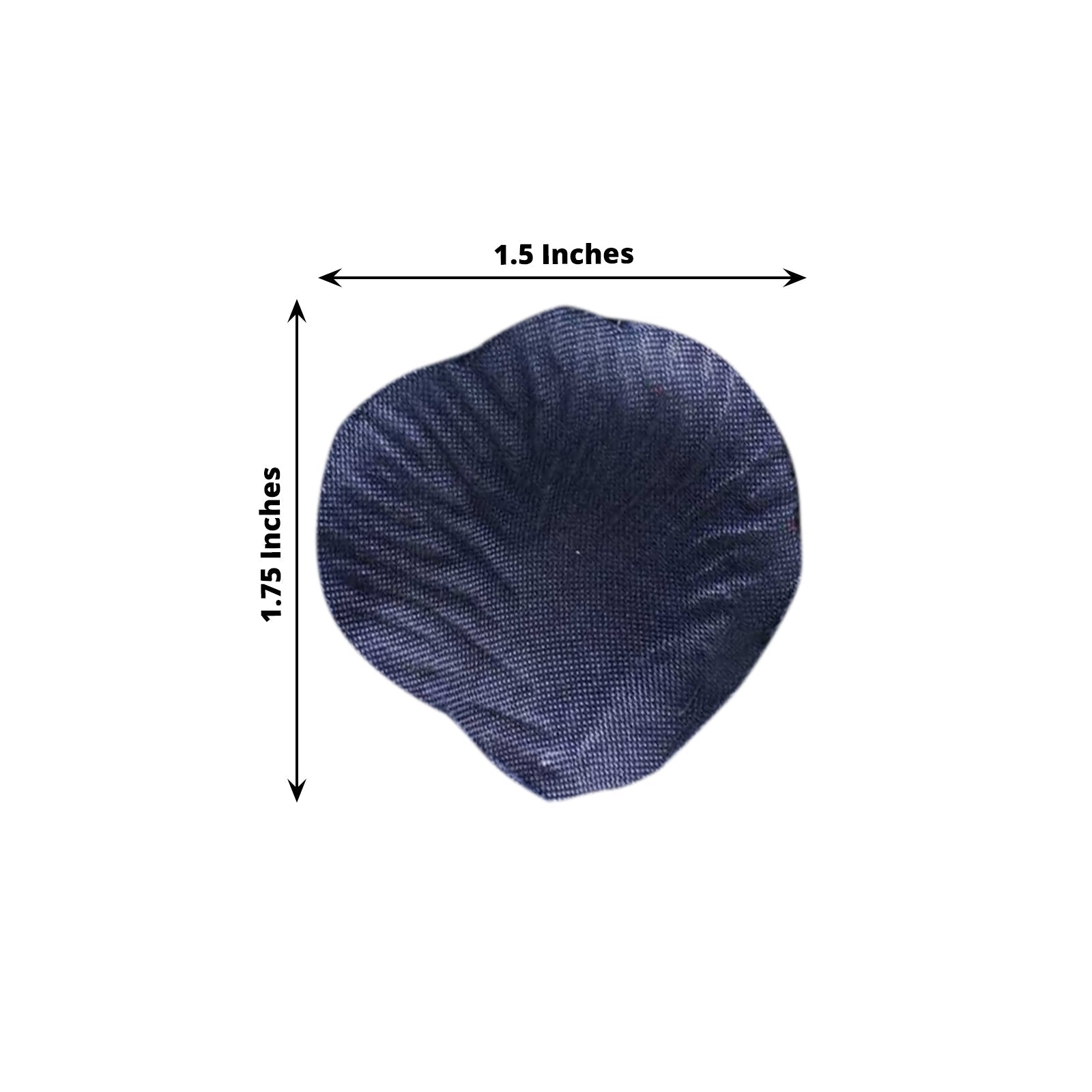 500-Pack Rose Petals Round Design Navy Blue Silk Confetti - Decorative Scatters for Tables and Floors