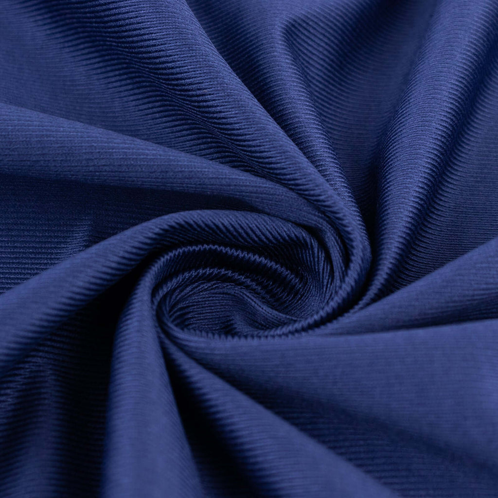 Navy Blue Scuba Polyester Fabric Roll, Wrinkle Free DIY Craft Fabric Bolt - 60"x10 Yards - Bell Racket Store