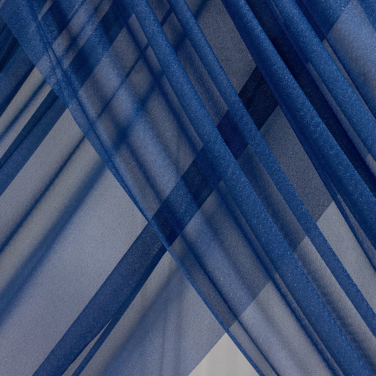 Navy Blue Sheer Backdrop Drape â€“ 5ft x 14ft Wedding Arch & Ceiling Decor Panel, Wrinkle Free with Soft Shimmer - Bell Racket Store