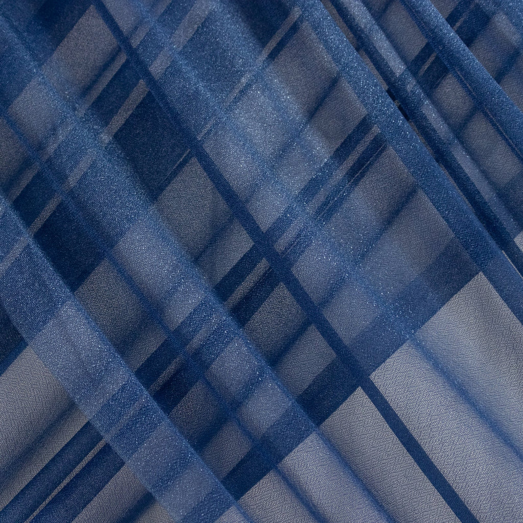 Navy Blue Sheer Backdrop Drape â€“ 5ftx32ft Wedding Arch & Ceiling Decor Panel, Wrinkle Free with Soft Shimmer - Bell Racket Store