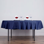 Polyester 70" Round Tablecloth Navy Blue - Durable & Wrinkle-Resistant Table Cover
