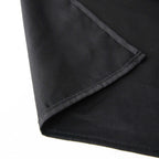 100% Cotton 70"x70" Table Overlay Square Tablecloth Black Linen - Soft & Breathable Fabric Table Topper
