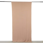 Nude 4 - Way Stretch Spandex Event Curtain Drapes, Wrinkle Free Backdrop Event Panel with Rod Pockets - 5ftx10ft - Bell Racket Store