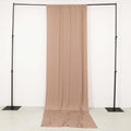 Nude 4 - Way Stretch Spandex Event Curtain Drapes, Wrinkle Free Backdrop Event Panel with Rod Pockets - 5ftx14ft - Bell Racket Store