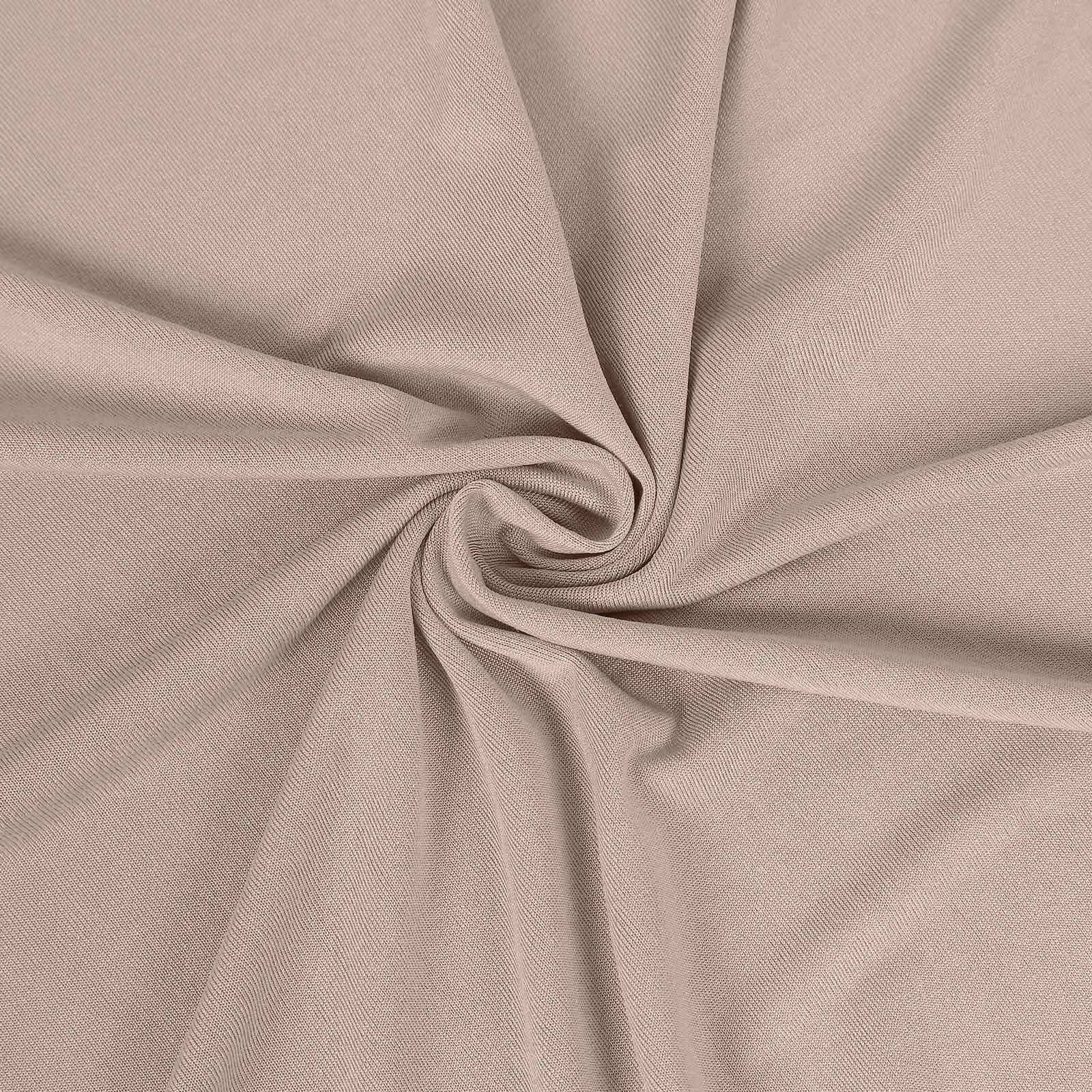 Nude 4 - Way Stretch Spandex Event Curtain Drapes, Wrinkle Free Backdrop Event Panel with Rod Pockets - 5ftx14ft - Bell Racket Store