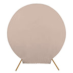 7.5ft Nude Round Spandex Fit Party Backdrop Stand Cover