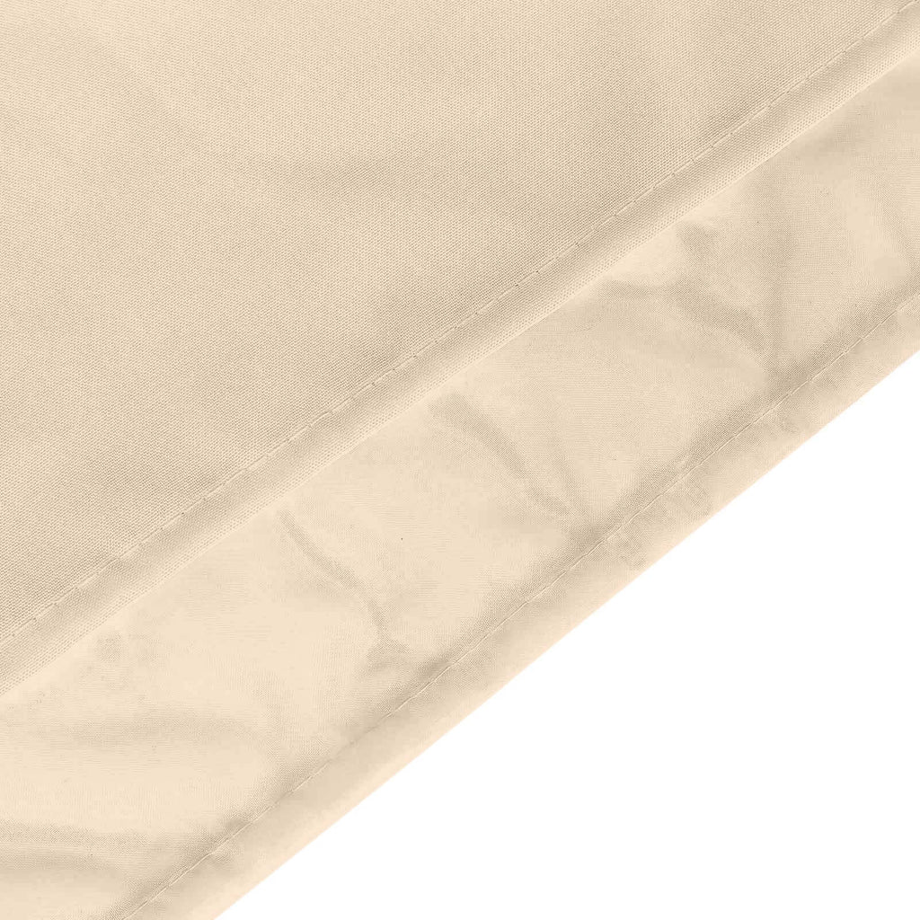 Nude Chiffon Polyester Event Curtain Drapes, Dual Layer Divider Backdrop Curtain Panels with Rod Pockets - 10ftx10ft - Bell Racket Store