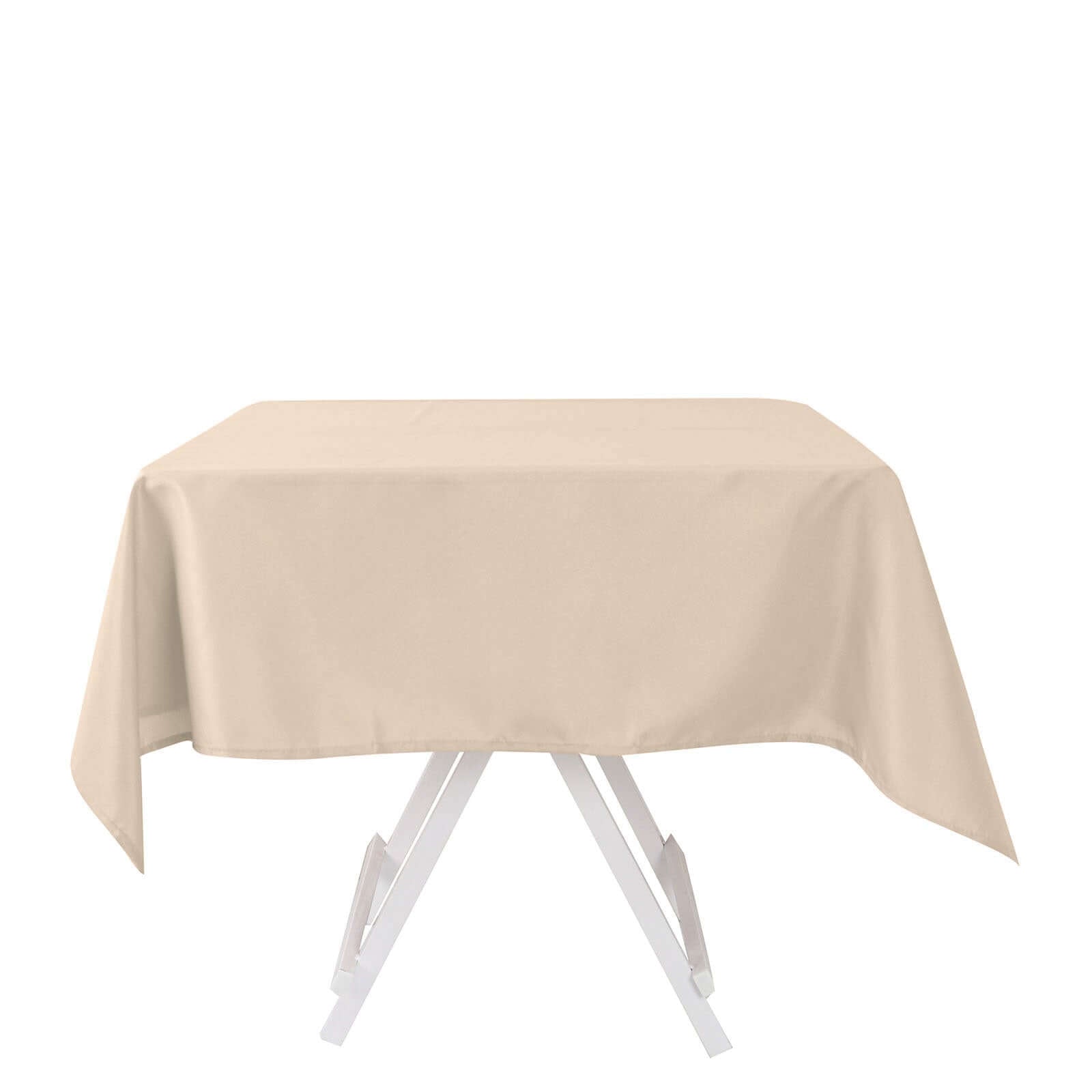 Polyester Square 54"x54" Tablecloth Nude - Wrinkle-Resistant & Durable Table Cover