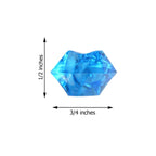 300 Pcs Acrylic Ice Bead Vase Fillers Large Ocean Blue - Stylish DIY Craft Crystals for Event Decor & Wedding Tables