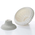 4 Pack 11" Off White Crafted All Weather Roman Inspired Pedestal Column Flower Plant Stand Pot - PVC
