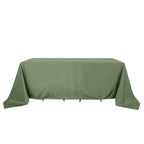 Polyester 90"x132" Rectangle Tablecloth Olive Green - Seamless Wrinkle-Resistant Table Cover