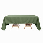 Polyester 60"x126" Rectangle Tablecloth Olive Green - Wrinkle-Resistant Table Cover