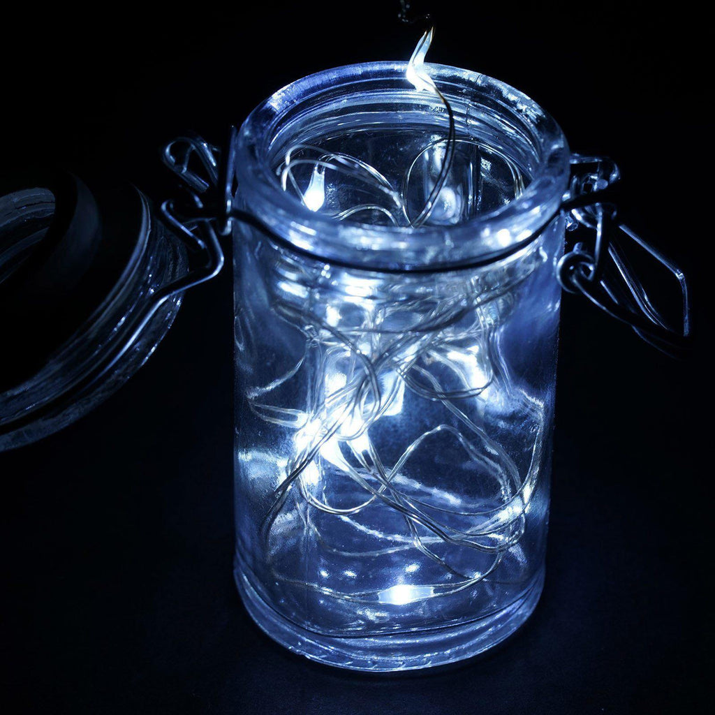 20 LED Micro Fairy String Lights Starry Bright Design White - Battery Operated Party Accent 90"