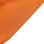 5 Pack Stretch Spandex Chair Sashes Orange - Reusable Chair Bands with Silver Diamond Ring Slide Buckle 5"x14"