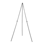 65" Black Metal Sign Holder Easel Stand, Collapsible Tripod Stand