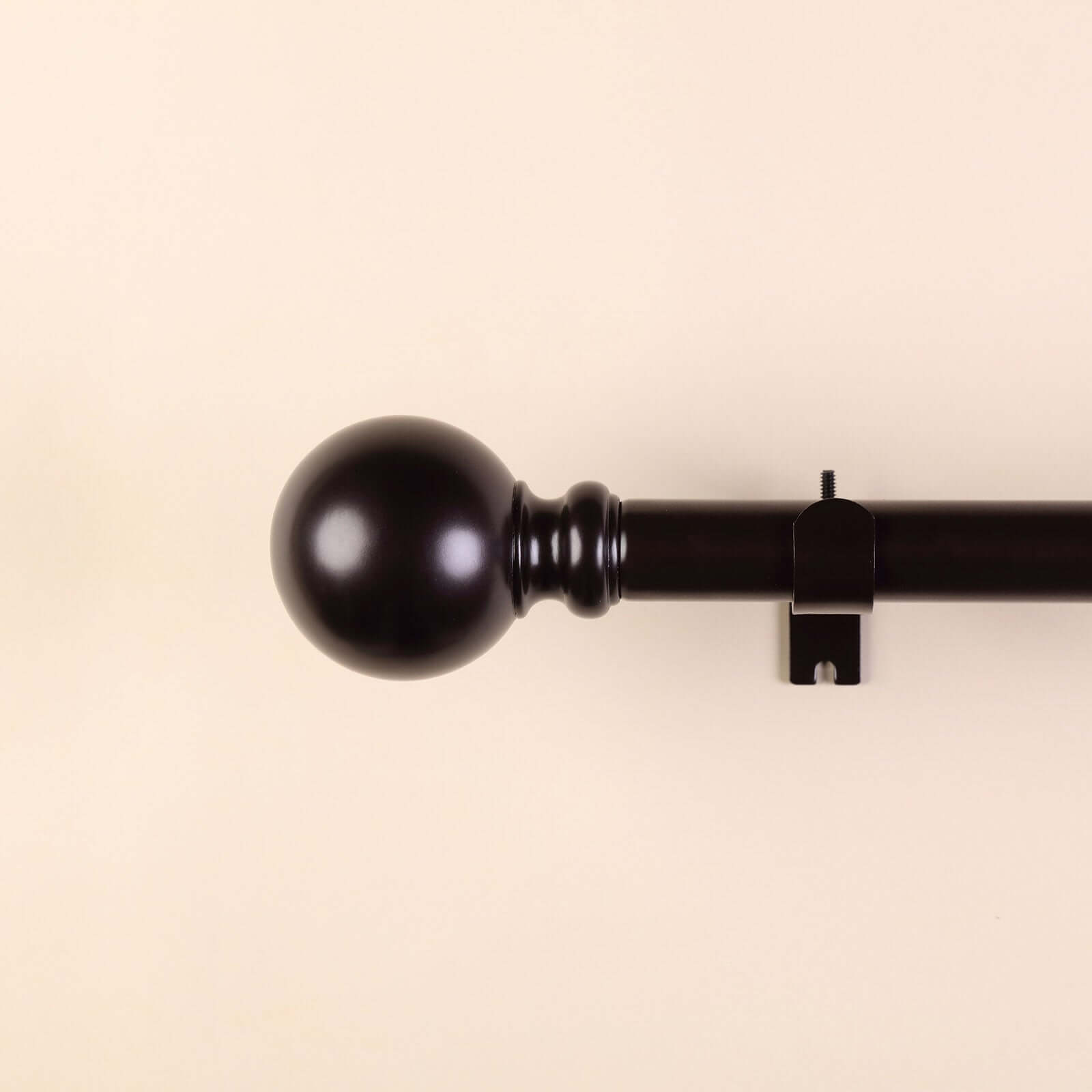 42"-126" Adjustable Curtain Rod Set, Bronze, Round Finials