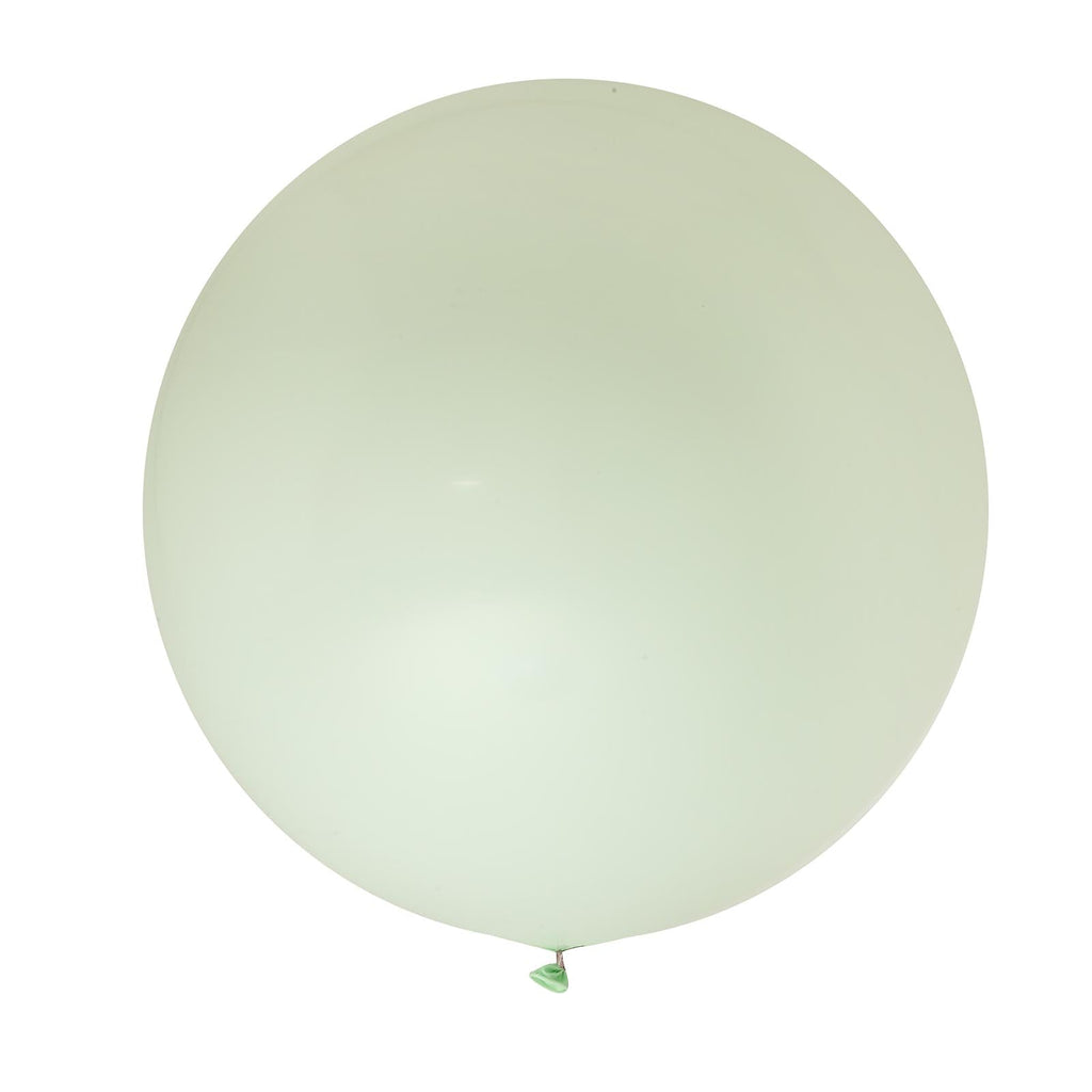 2 Pack 32" Large Matte Pastel Mint Helium Air Premium Latex Balloons