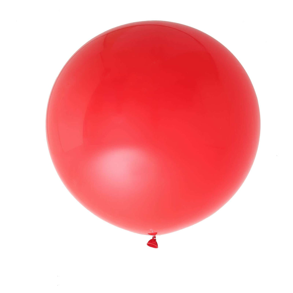 2 Pack 32" Large Matte Red Helium or Air Premium Latex Balloons