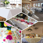 Paper Airlaid Tablecloth Square White - Disposable Linen - Feel Table Cover 70"x70" - Bell Racket Store