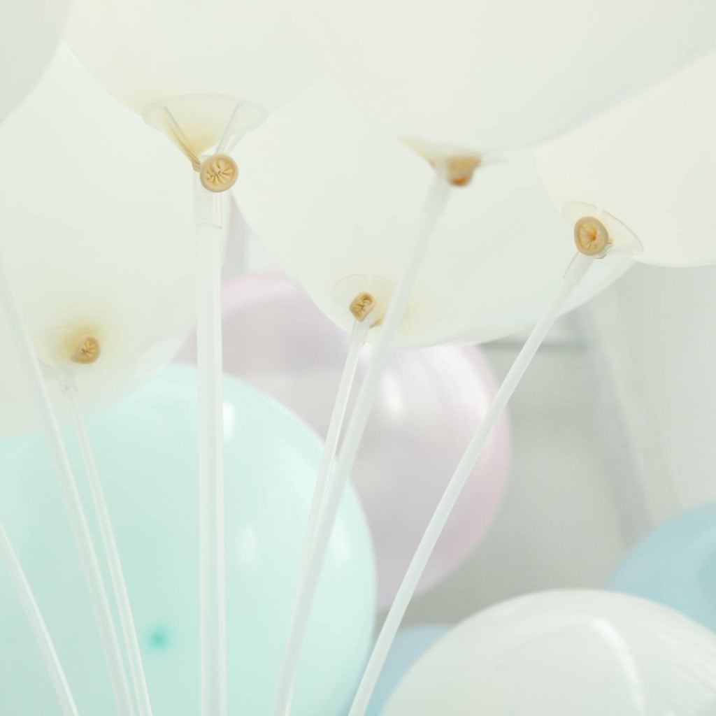 2 Pack Clear Balloon Centerpieces Holder, 30" Table Top Balloon Stand Stick Kit