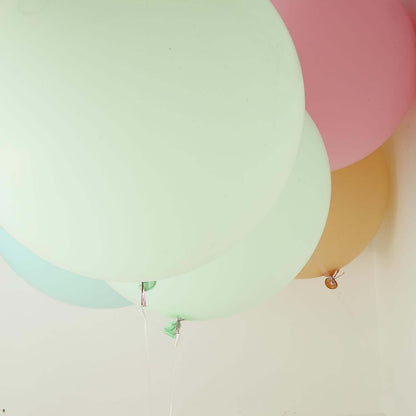2 Pack 32" Large Matte Pastel Mint Helium Air Premium Latex Balloons