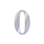 4 Pack 5" Iridescent 0-9 Number Stickers Banner, Customizable Stick on Numbers - 0
