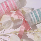 50 Pcs 3" Satin Ribbon Bows With Twist Ties, Gift Basket Party Favor Bags Decor - Dusty Rose Classic Style