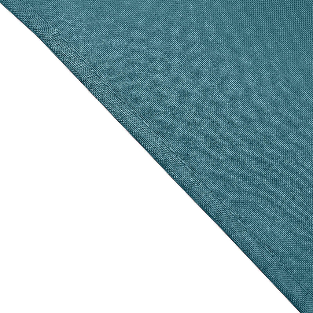 5 Pack Polyester 17"x17" Napkins Peacock Teal - Durable & Wrinkle Resistant Dinner Napkins