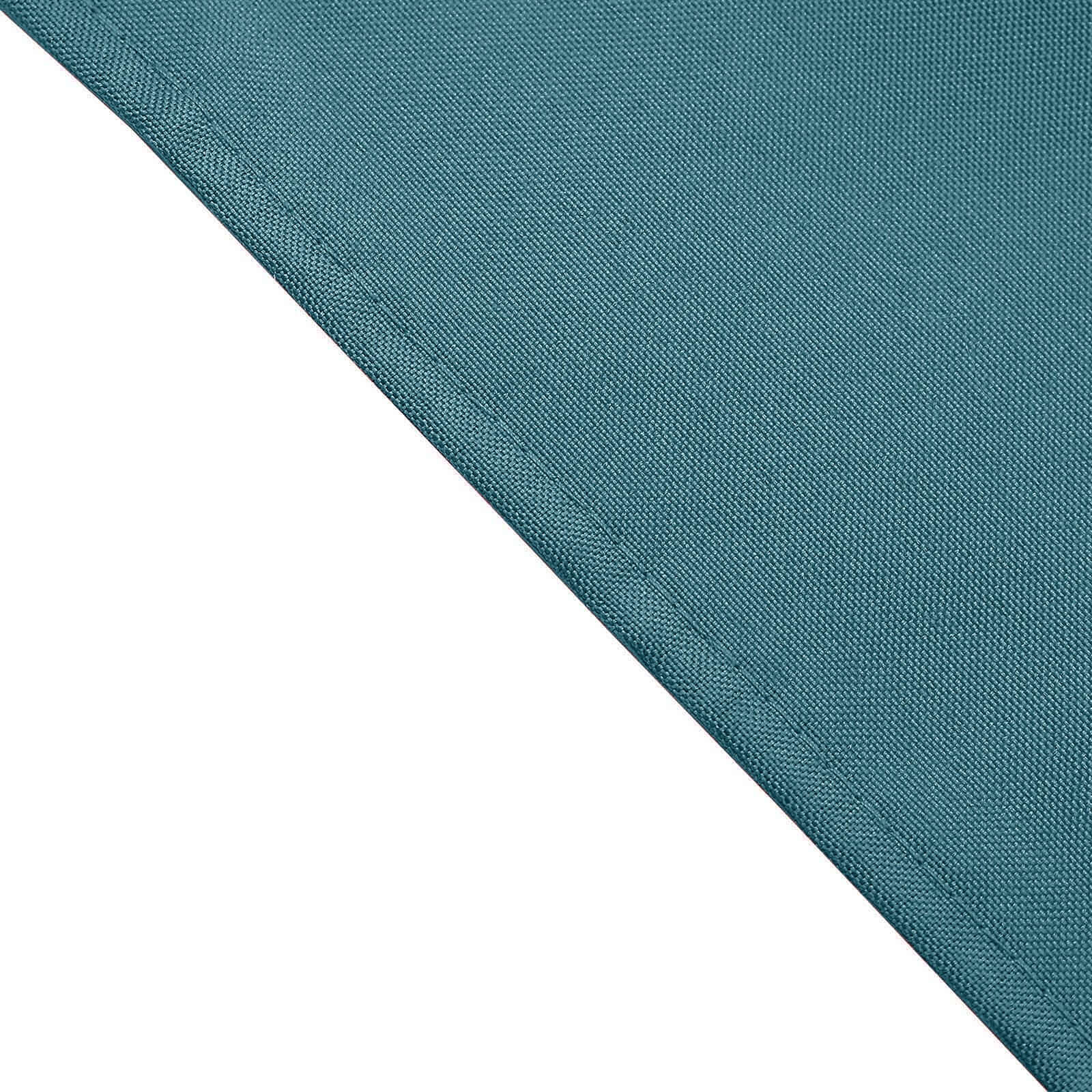 5 Pack Polyester 17"x17" Napkins Peacock Teal - Durable & Wrinkle Resistant Dinner Napkins