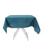 Polyester Square 54"x54" Tablecloth Peacock Teal - Wrinkle-Resistant & Durable Table Cover