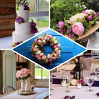 10-Pack Artificial Peony Flower Heads Beige - Versatile Faux Craft Flowers for DIY Event Styling Scrapbooking & Floral Arrangements 3"