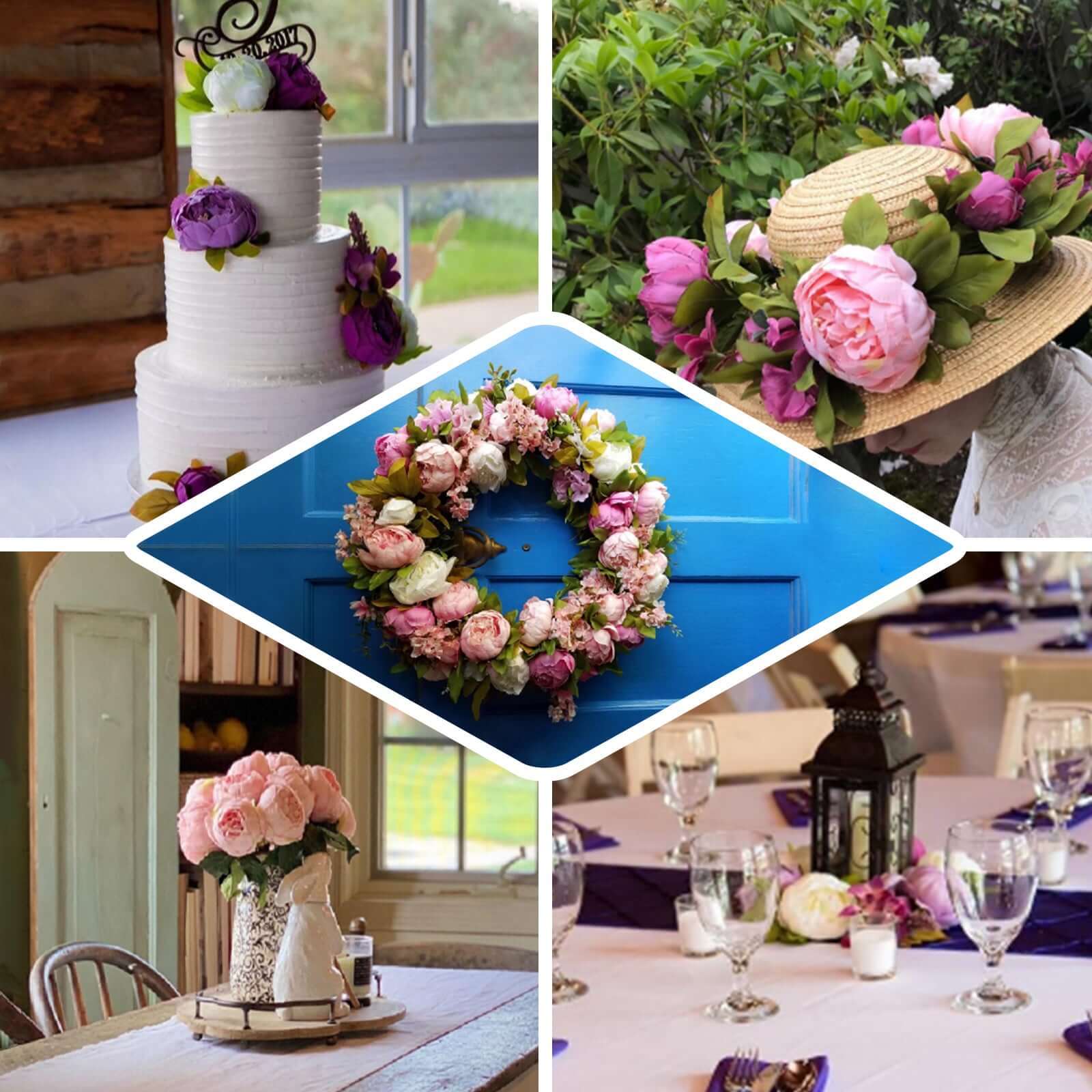 10-Pack Artificial Peony Flower Heads Beige - Versatile Faux Craft Flowers for DIY Event Styling Scrapbooking & Floral Arrangements 3"