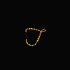 12 Pack 1.5" Gold Rhinestone Monogram Letter Jewel Sticker Self Adhesive DIY Diamond Decor - T