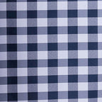 Polyester 54"x54" Table Overlay Square Tablecloth White/Navy Blue - Checkered Buffalo Plaid Design for Casual Table Settings