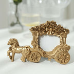 Picture Frame Resin Horse Carriage Design Gold - European Style Place Card Holder & Wedding Party Favor 7" - Bell Racket Store