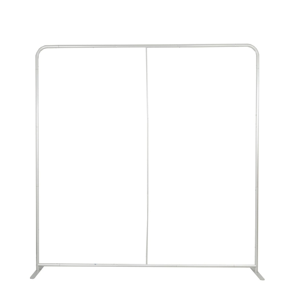 Pillowcase Backdrop Stand in Aluminum 8ft x 8ft â€“ Portable Rounded Corner Tension Fabric Pillowcase Display Stand for Exhibits & Photography - Bell Racket Store