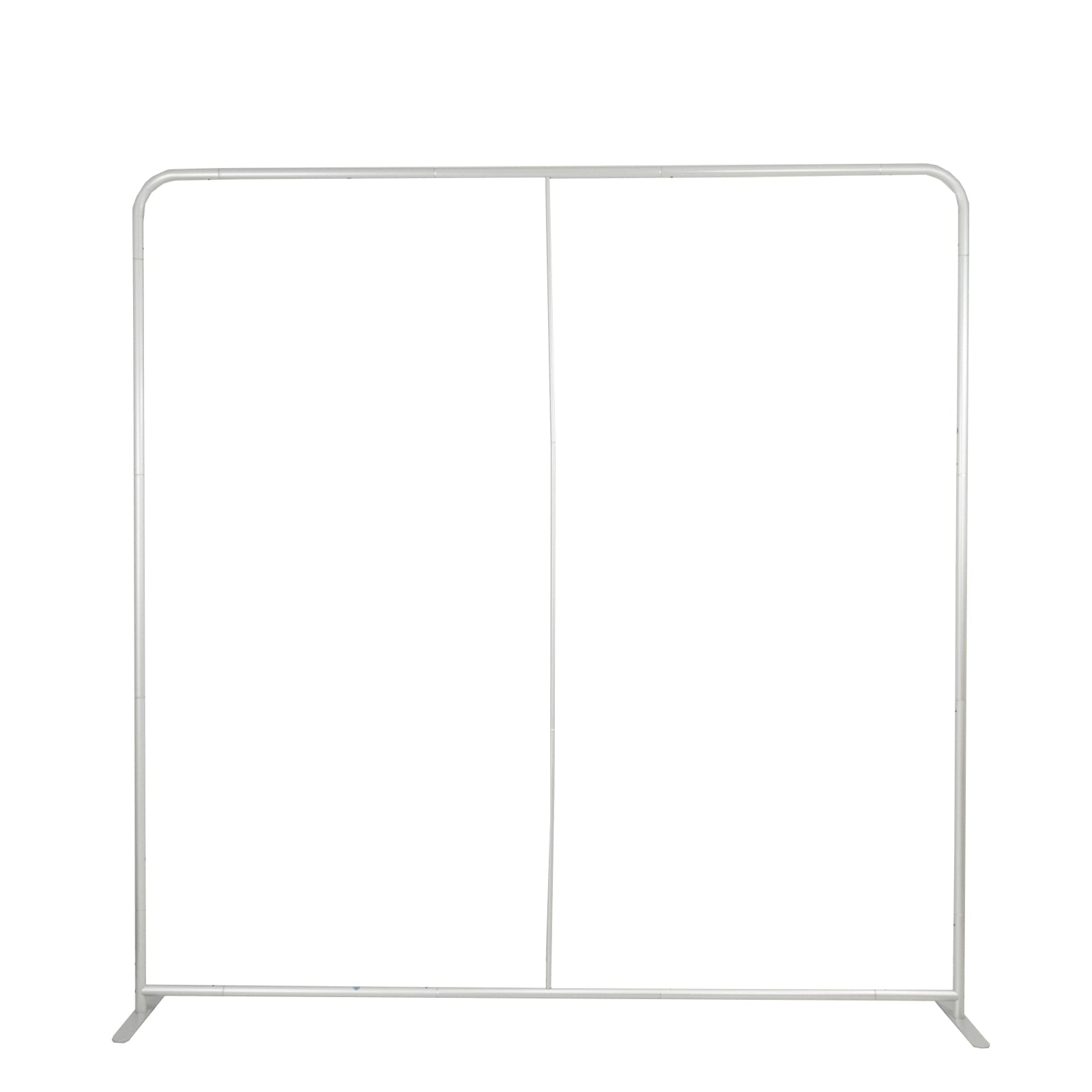 Pillowcase Backdrop Stand in Aluminum 8ft x 8ft â€“ Portable Rounded Corner Tension Fabric Pillowcase Display Stand for Exhibits & Photography - Bell Racket Store