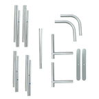 Pillowcase Backdrop Stand in Aluminum 8ft x 8ft â€“ Portable Rounded Corner Tension Fabric Pillowcase Display Stand for Exhibits & Photography - Bell Racket Store