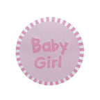 100Pcs 1" Round Pink Baby Girl Baby Shower Favor Envelope Stickers