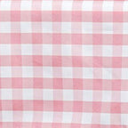Polyester 54"x54" Square Tablecloth White Rose Quartz - Checkered Buffalo Plaid Design for Casual Table Settings