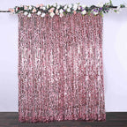 8ftx8ft Pink Big Payette Sequin Event Curtain Drapes, Backdrop Event Panel