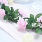 6ft Pink Artificial Silk Rose Garland UV Protected Flower Chain