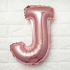 16" Blush Mylar Foil Letter Balloons
