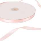 100 Yards 3/8" Blush Single Face Decorative Satin Ribbon