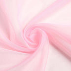 18ft Pink Sheer Organza Wedding Arch Drapery Fabric, Window Scarf Valance
