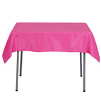 Polyester Square 54"x54" Tablecloth Fuchsia - Wrinkle-Resistant & Durable Table Cover