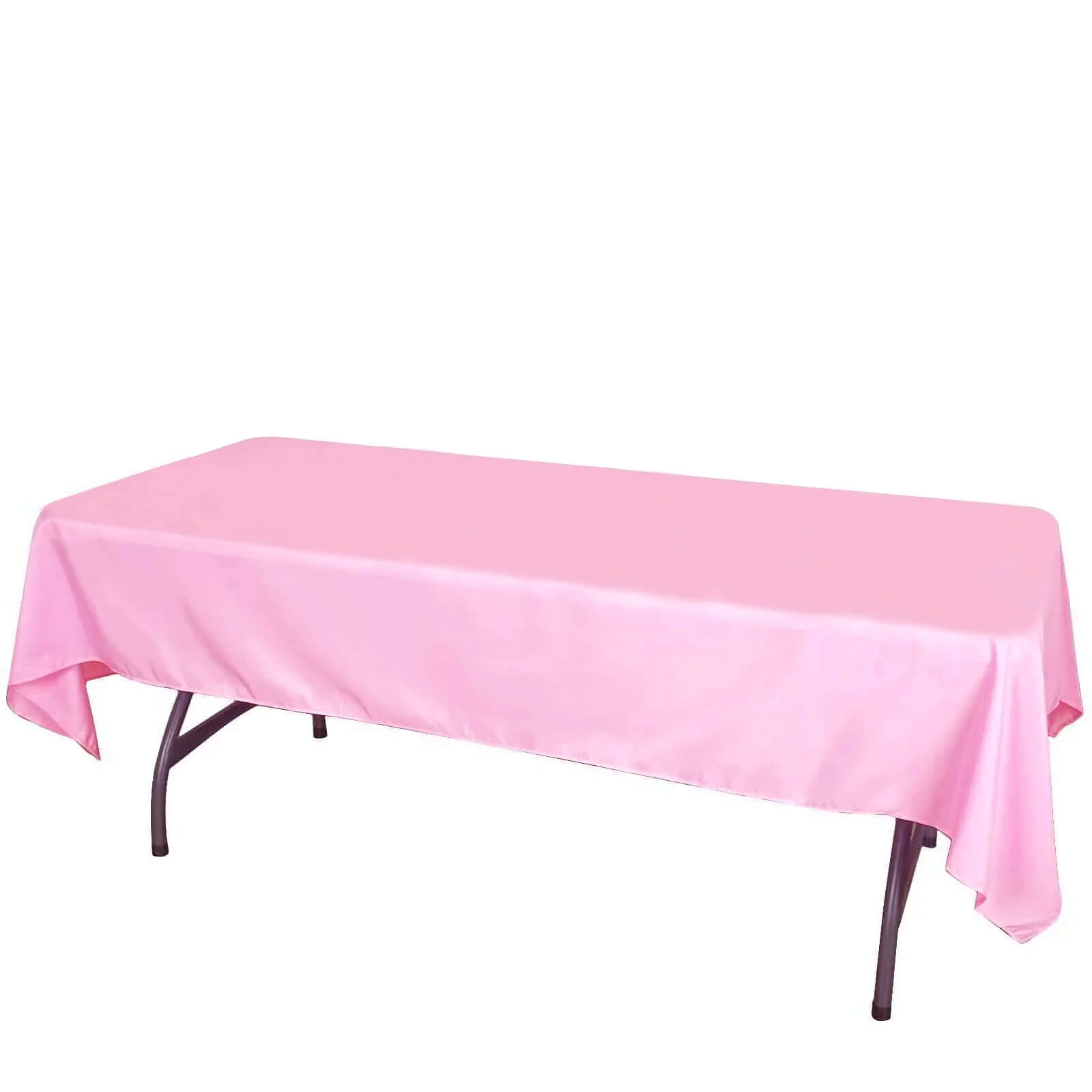 Polyester 60"x102" Rectangle Tablecloth Pink Polyester - Durable and Stylish Table Cover