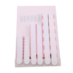 Set of 6 Pink Hanging Paper Fan Decorations, Pinwheel Wall Backdrop Party Kit - 8", 12", 16"